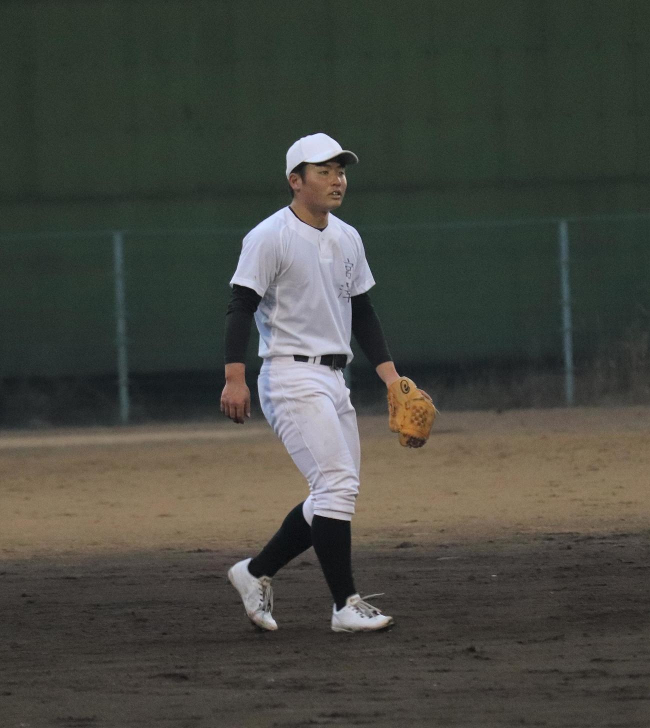 筑波大の全体練習に合流した花巻東の宮沢（撮影・星夏穂）