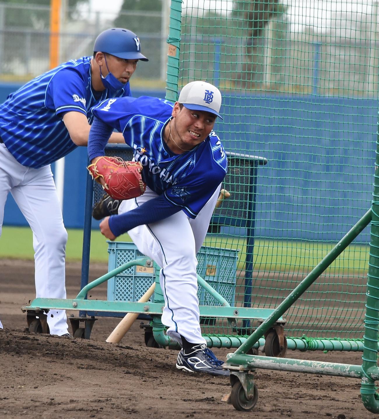 DeNA浜口遥大（2023年2月9日撮影）