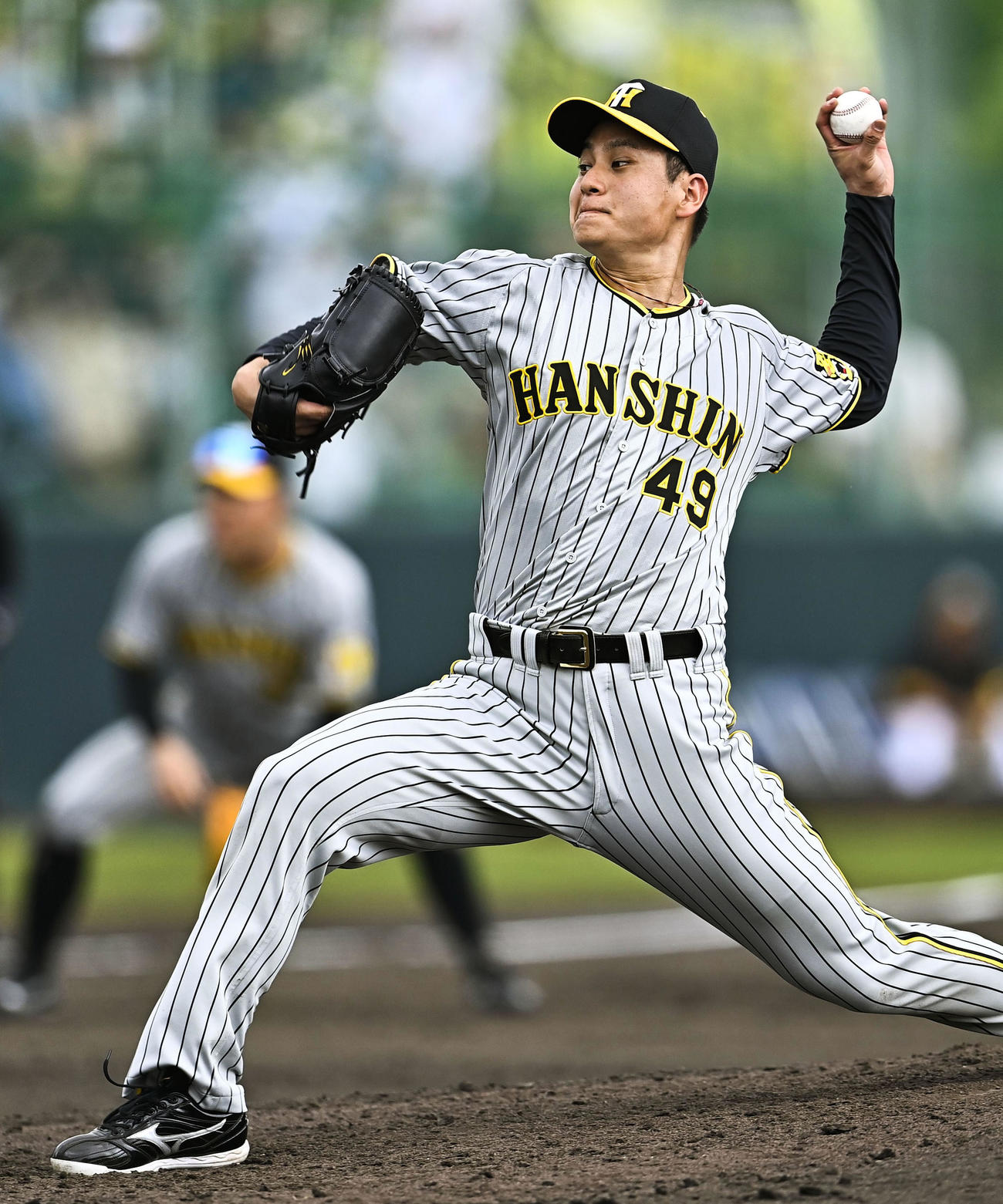 紅白戦に登板し、3回無安打無失点と好投した阪神・大竹