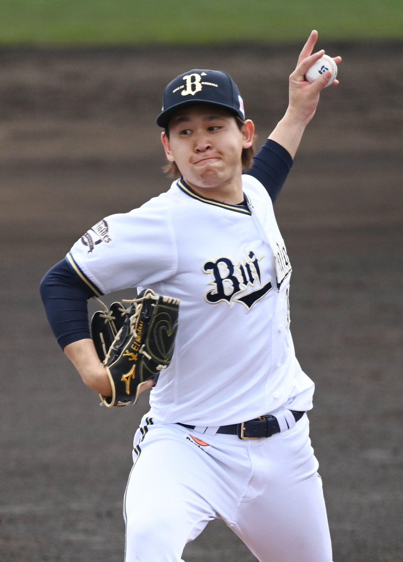 2回を投げ3失点したオリックス宮城（撮影・和賀正仁）