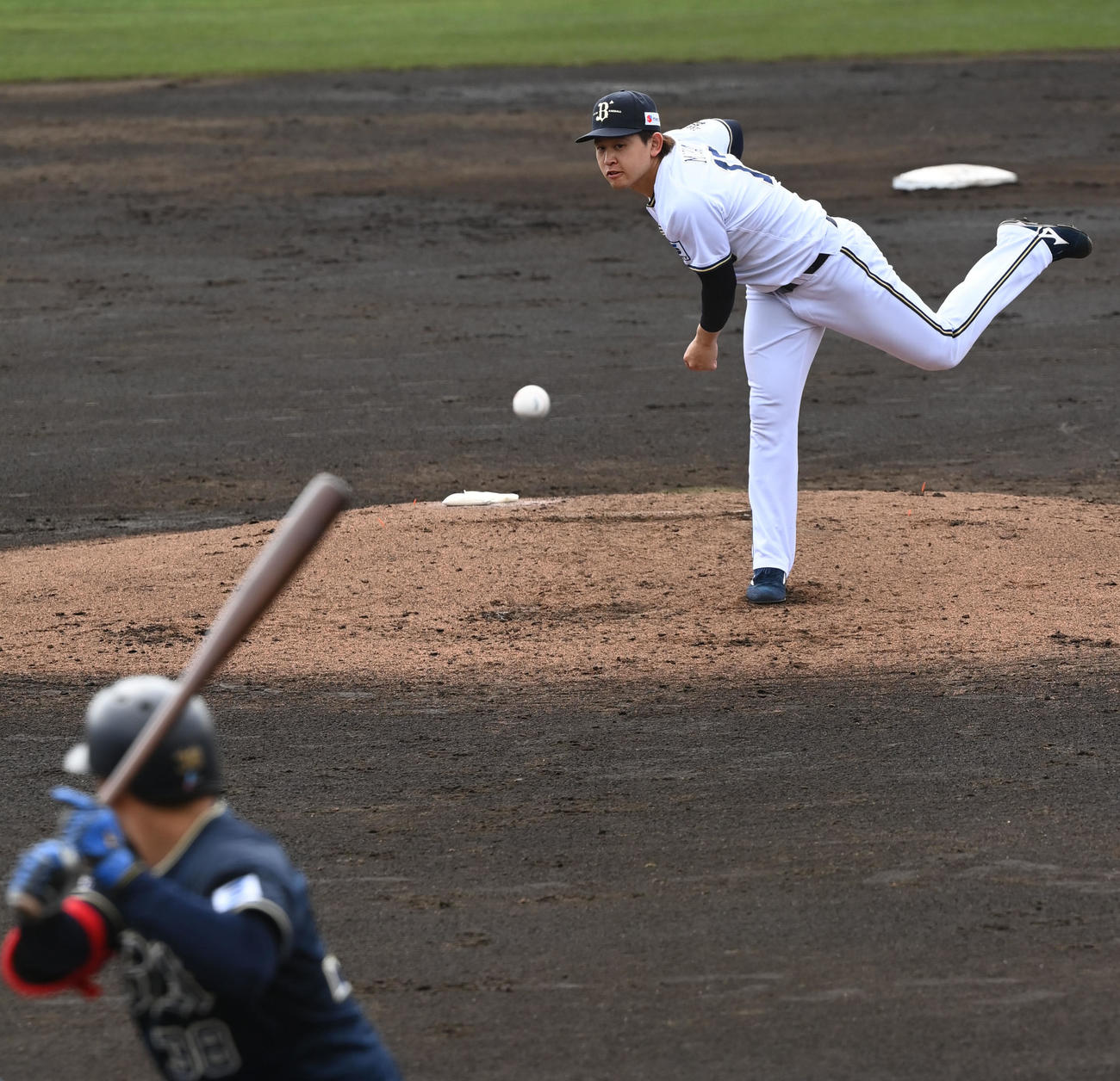 2回を投げ3失点したオリックス宮城（撮影・和賀正仁）