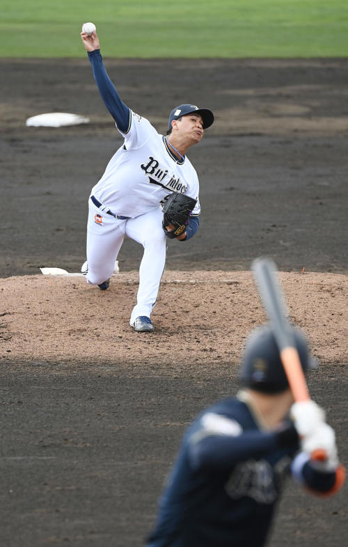 1回を3人で締めたオリックス宇田川（撮影・和賀正仁）