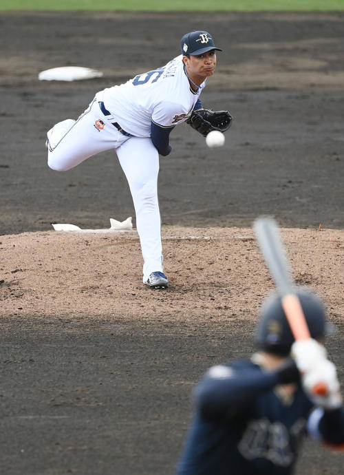 1回を3人で締めたオリックス宇田川（撮影・和賀正仁）