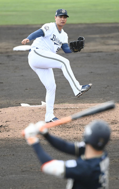 1回を3人で締めたオリックス宇田川（撮影・和賀正仁）