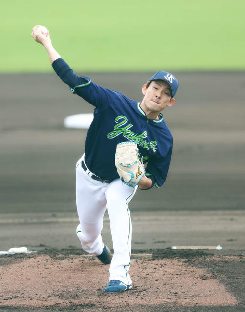 ロッテ対ヤクルト ヤクルト先発の高梨(撮影・河田真司)