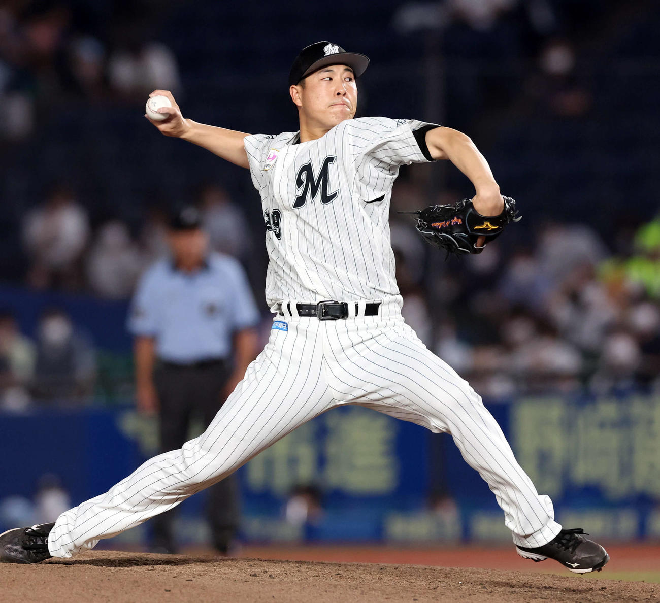 ロッテ西野勇士（2022年7月21日撮影）