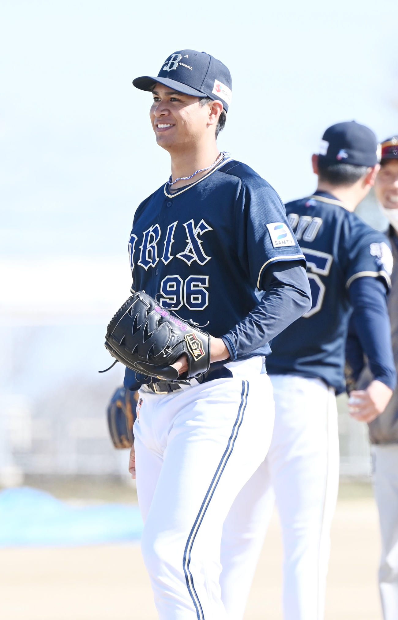 キャンプで最終調整するオリックス宇田川（撮影・和賀正仁）