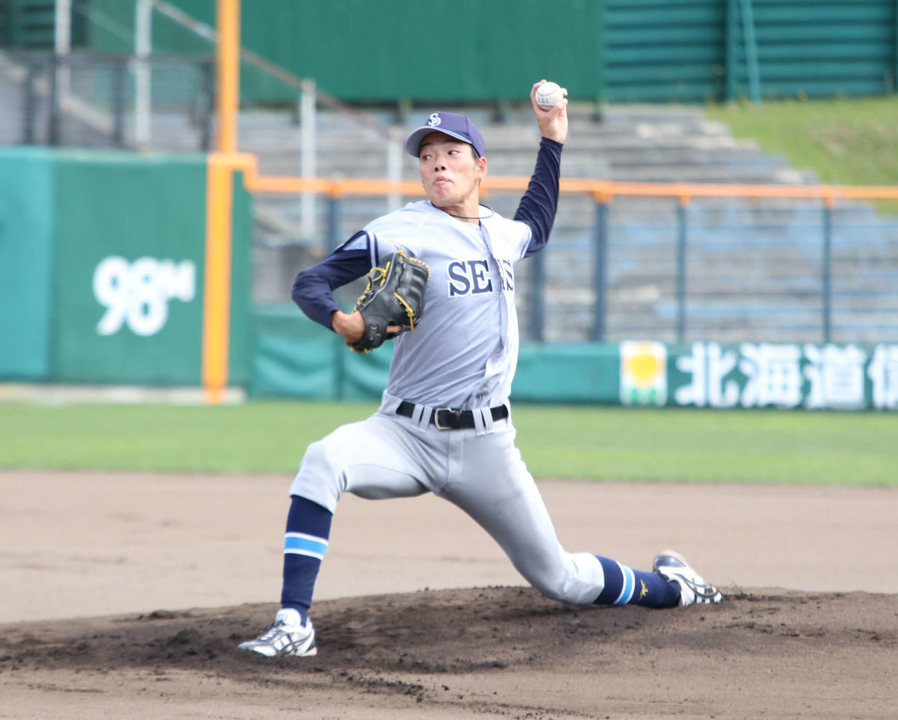 星槎道都大・滝田一希投手（2022年8月28日撮影）