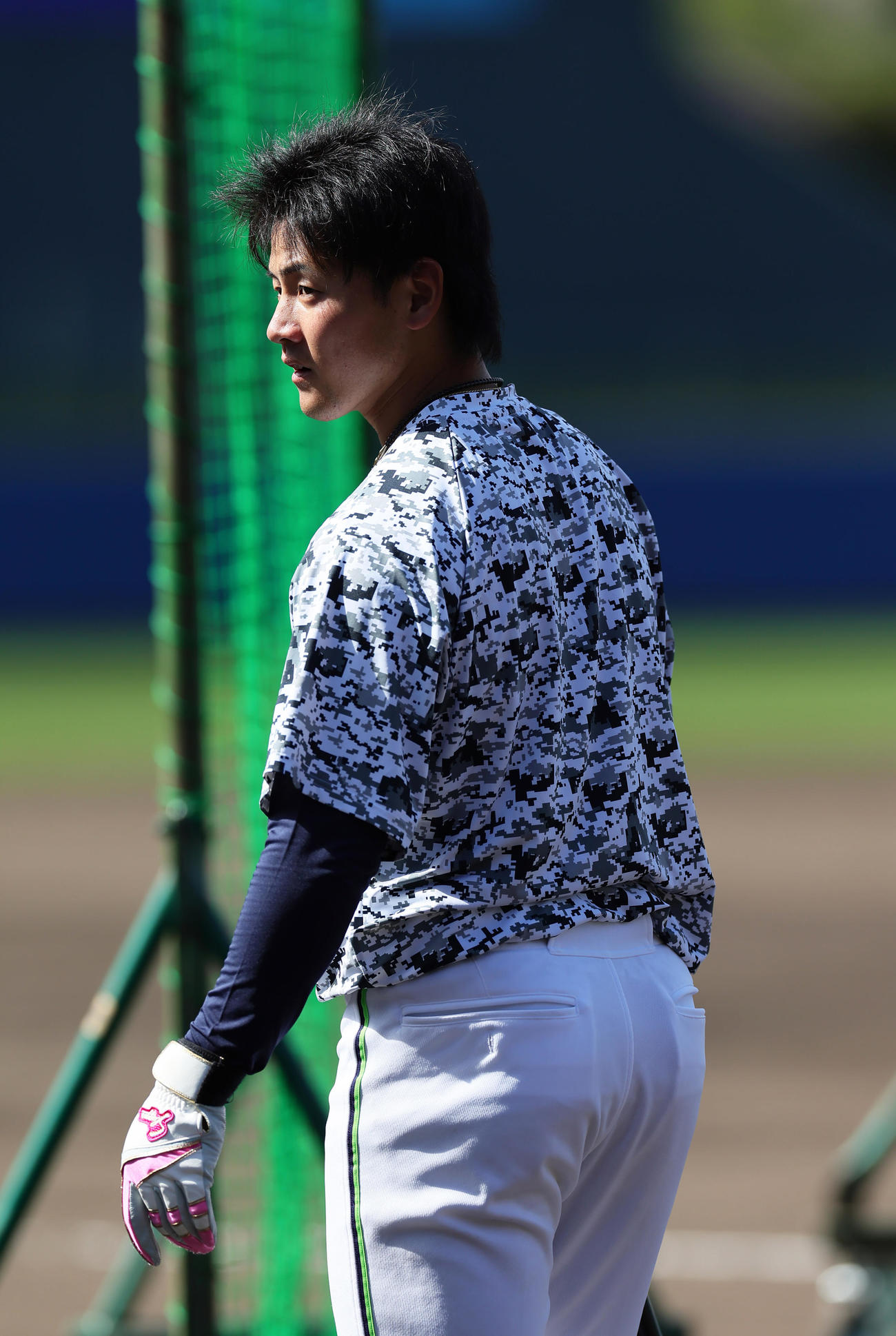 1軍キャンプに合流したヤクルト岩田（撮影・足立雅史）
