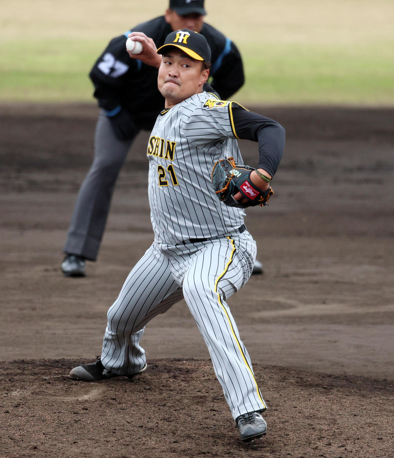 中日対阪神　中日戦に先発した秋山（撮影・加藤哉）
