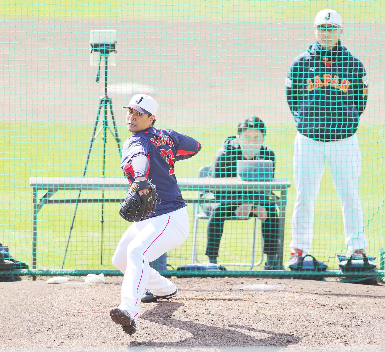 ライブBPに登板し、力投する宇田川