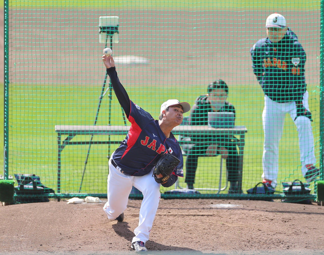 ライブBPに登板し、力投する宇田川