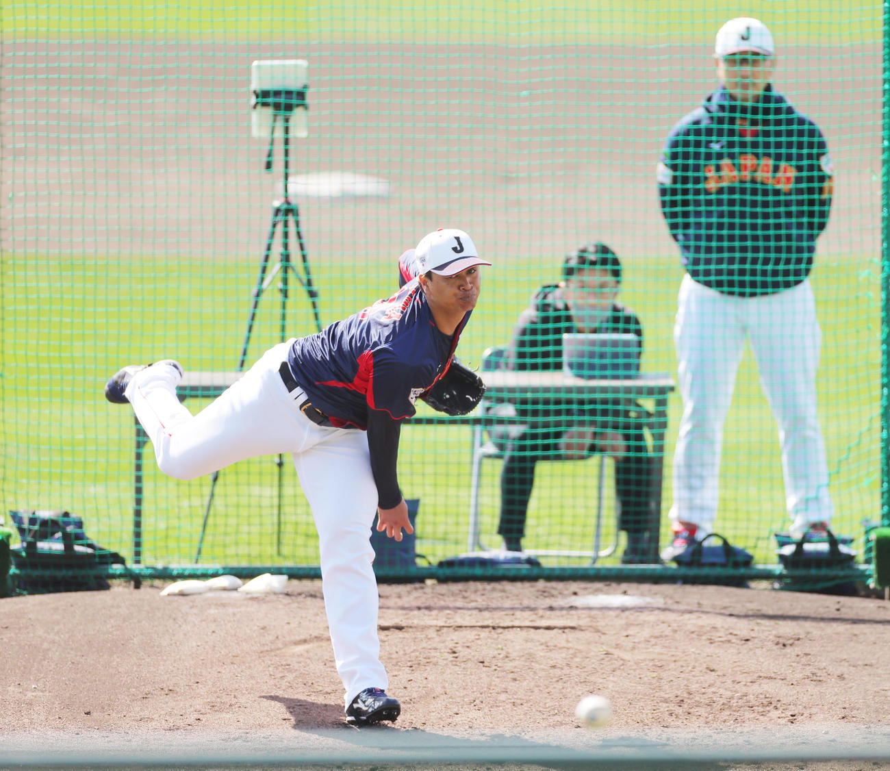 ライブBPに登板し、力投する宇田川