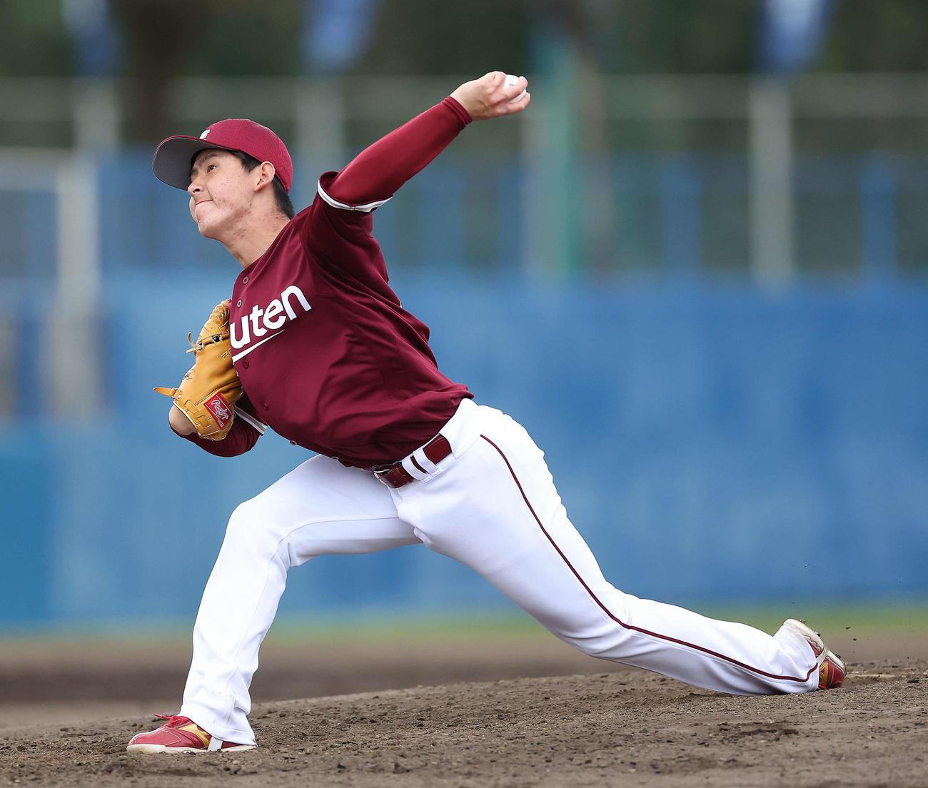 DeNA対楽天　7回裏、楽天3番手で登板する林（撮影・河田真司）