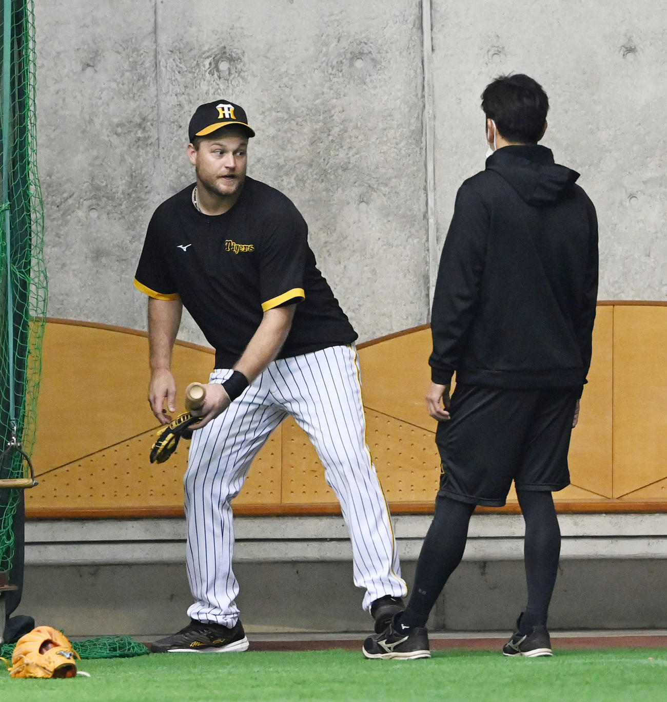 宜野座ドームで別メニューのノイジー（撮影・前岡正明）