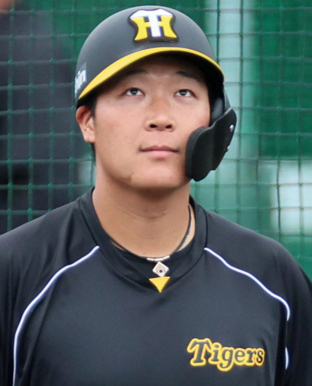 阪神大山悠輔（2023年2月21日撮影）