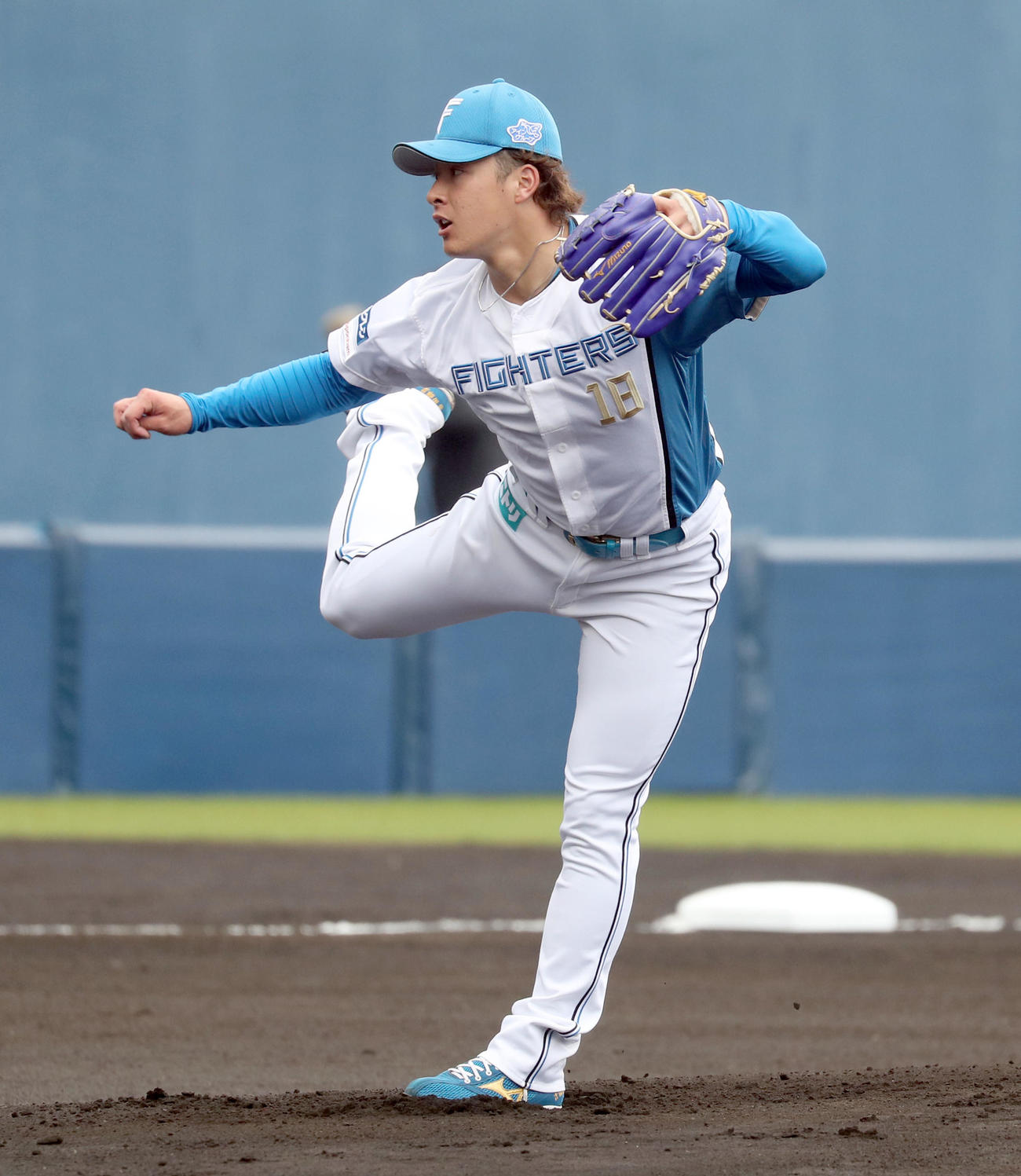 日本ハム対楽天　日本ハム先発の吉田（撮影・佐藤翔太）