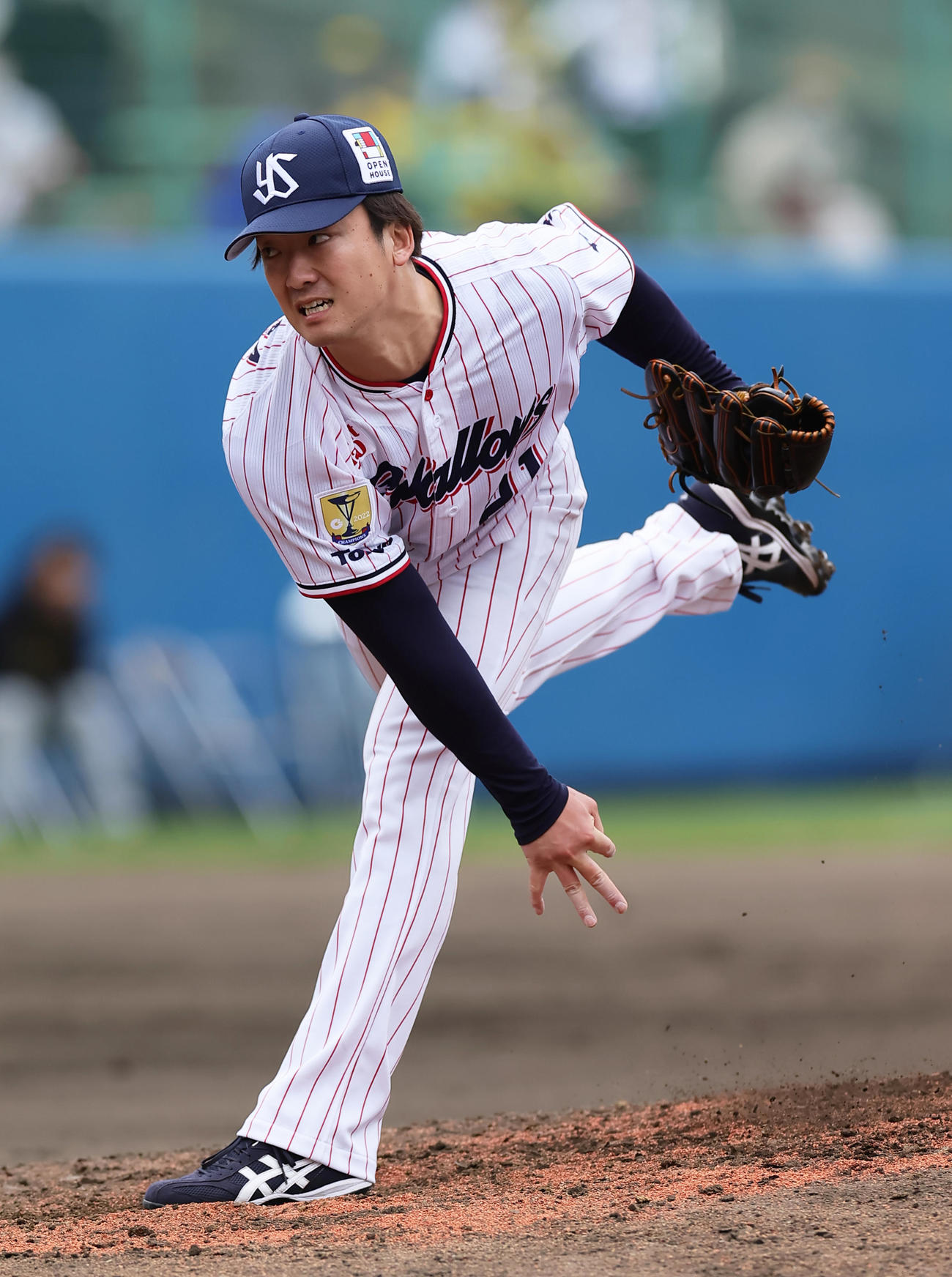 ヤクルト対阪神　3回から登板したヤクルト吉村（撮影・足立雅史）