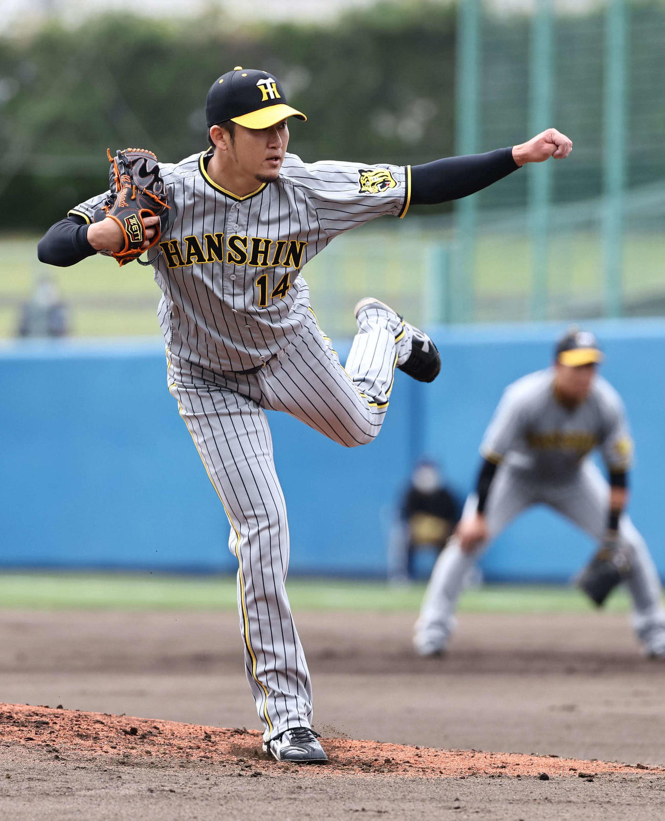 ヤクルト対阪神オープン戦　3回2失点の内容だった先発岩貞（撮影・上田博志）
