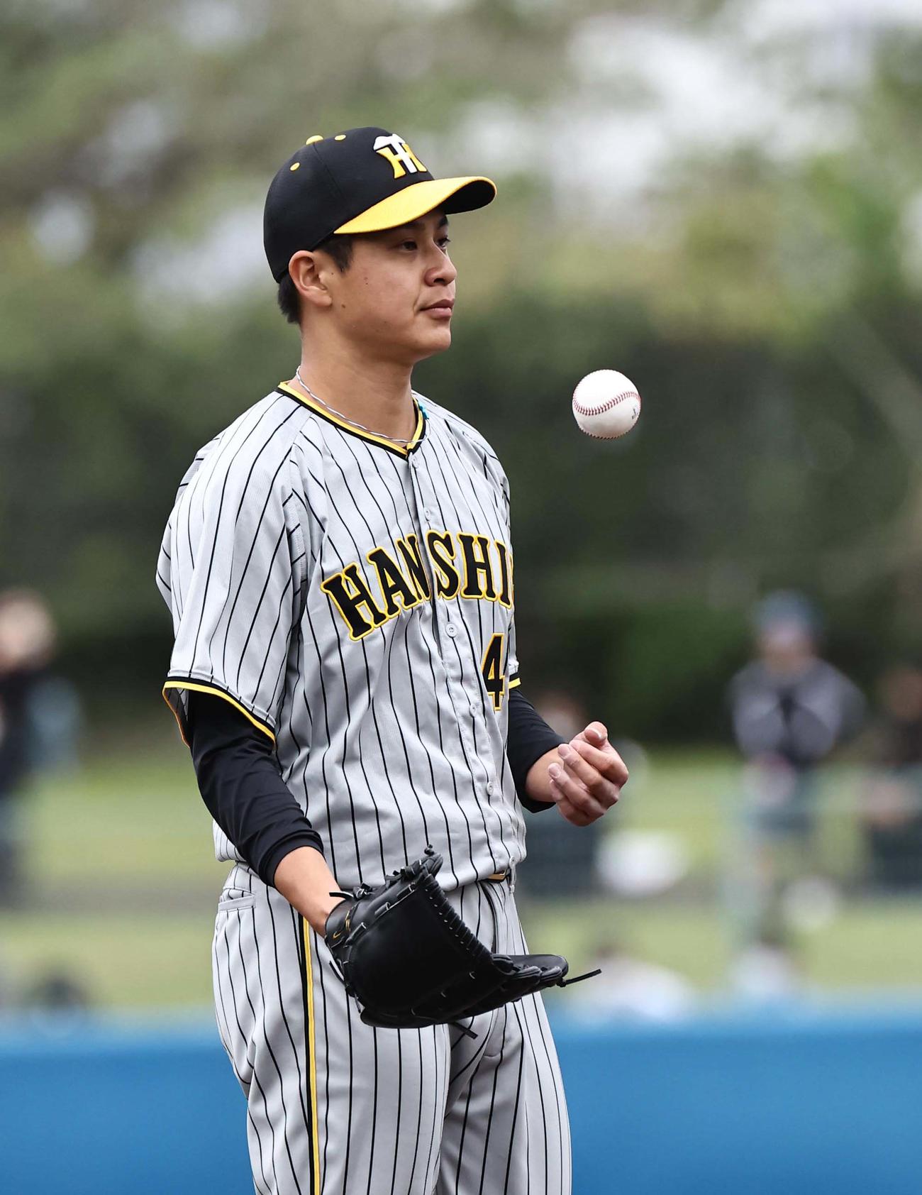 ヤクルト対阪神オープン戦　ヤクルト打線を3回無失点に抑えた大竹（撮影・上田博志）