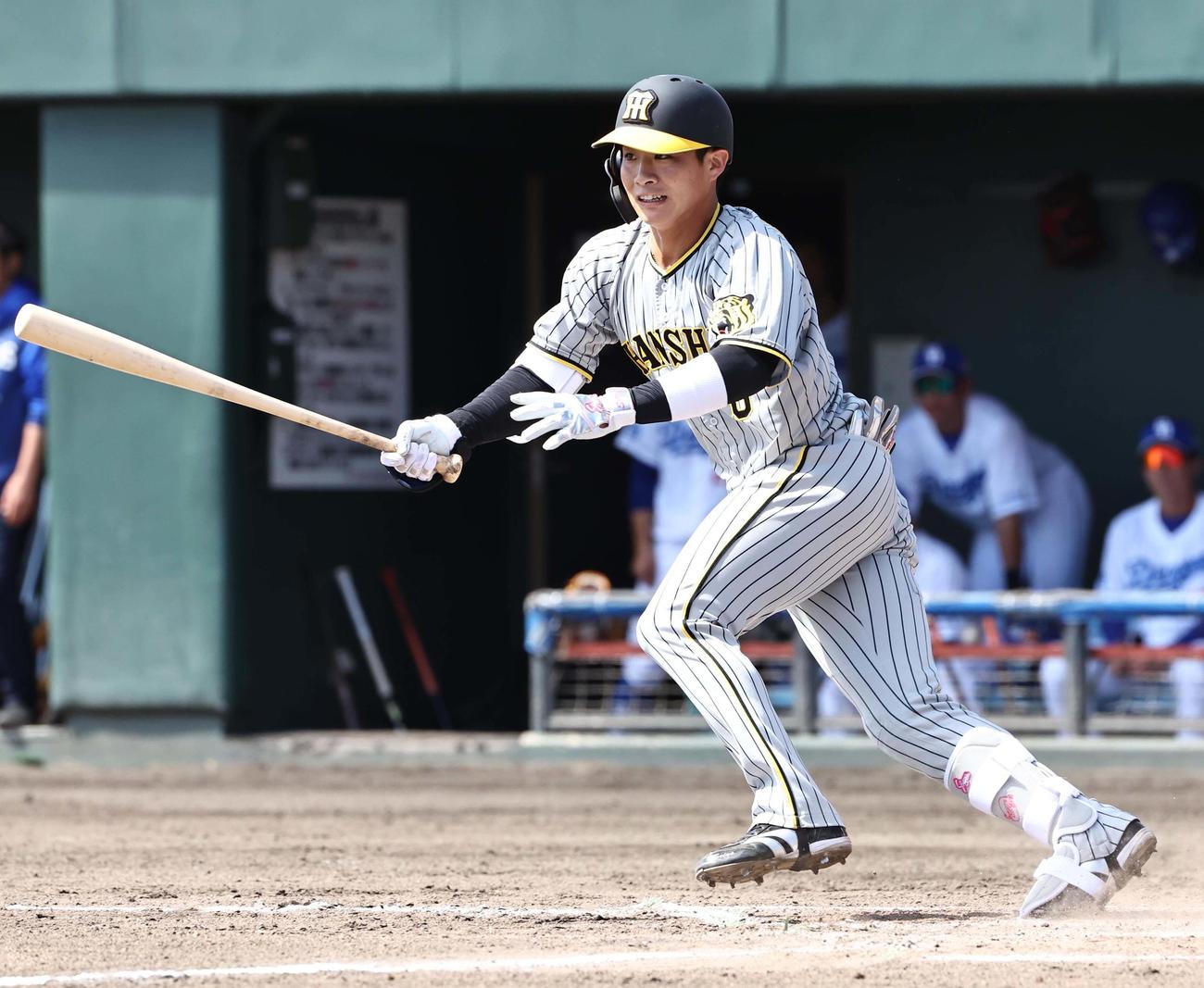 阪神木浪聖也（23年2月23日撮影）