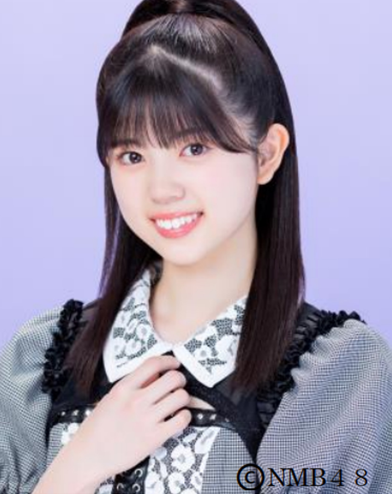 甲子園グルメ大使に就任したNMB48の坂下真心ⓒNMB48
