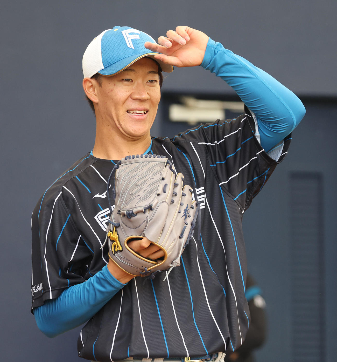 日本ハム矢沢宏太（23年2月27日撮影）