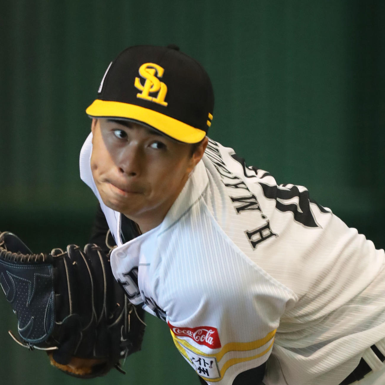 ソフトバンク松本晴（2023年2月7日撮影）