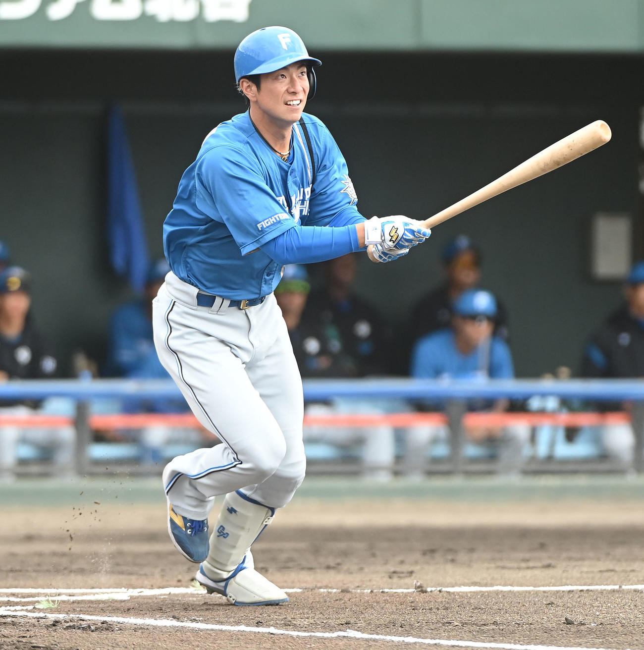 日本ハム松本剛（2023年2月21日撮影）