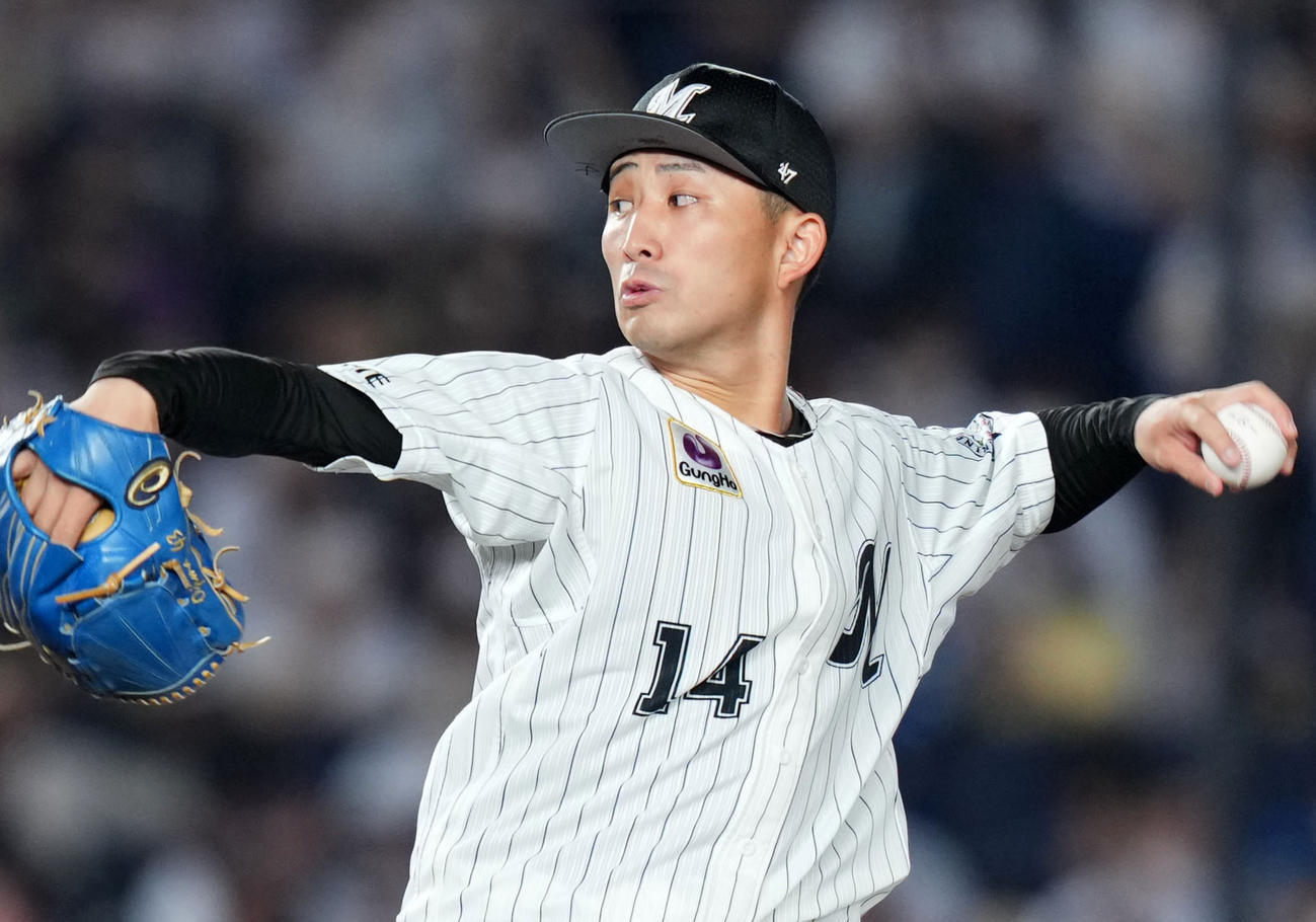 ロッテ小島和哉（2022年撮影）