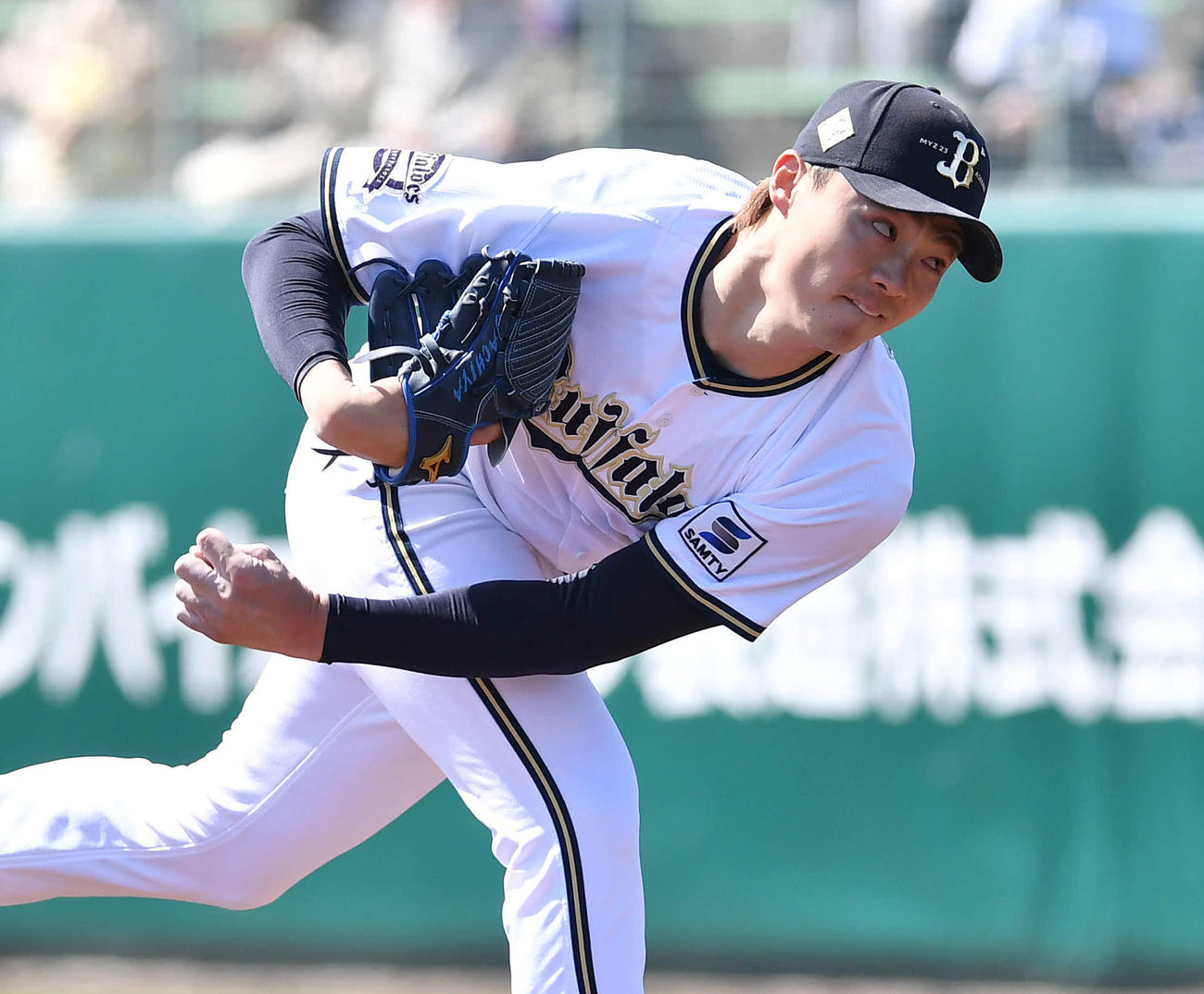 オリックス対ロッテ　好投を見せたオリックス先発の山崎福（撮影・岩下翔太）
