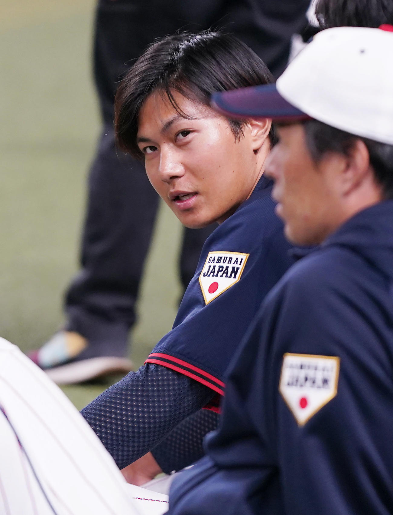 サポートメンバーとして合流した藤原（撮影・狩俣裕三）