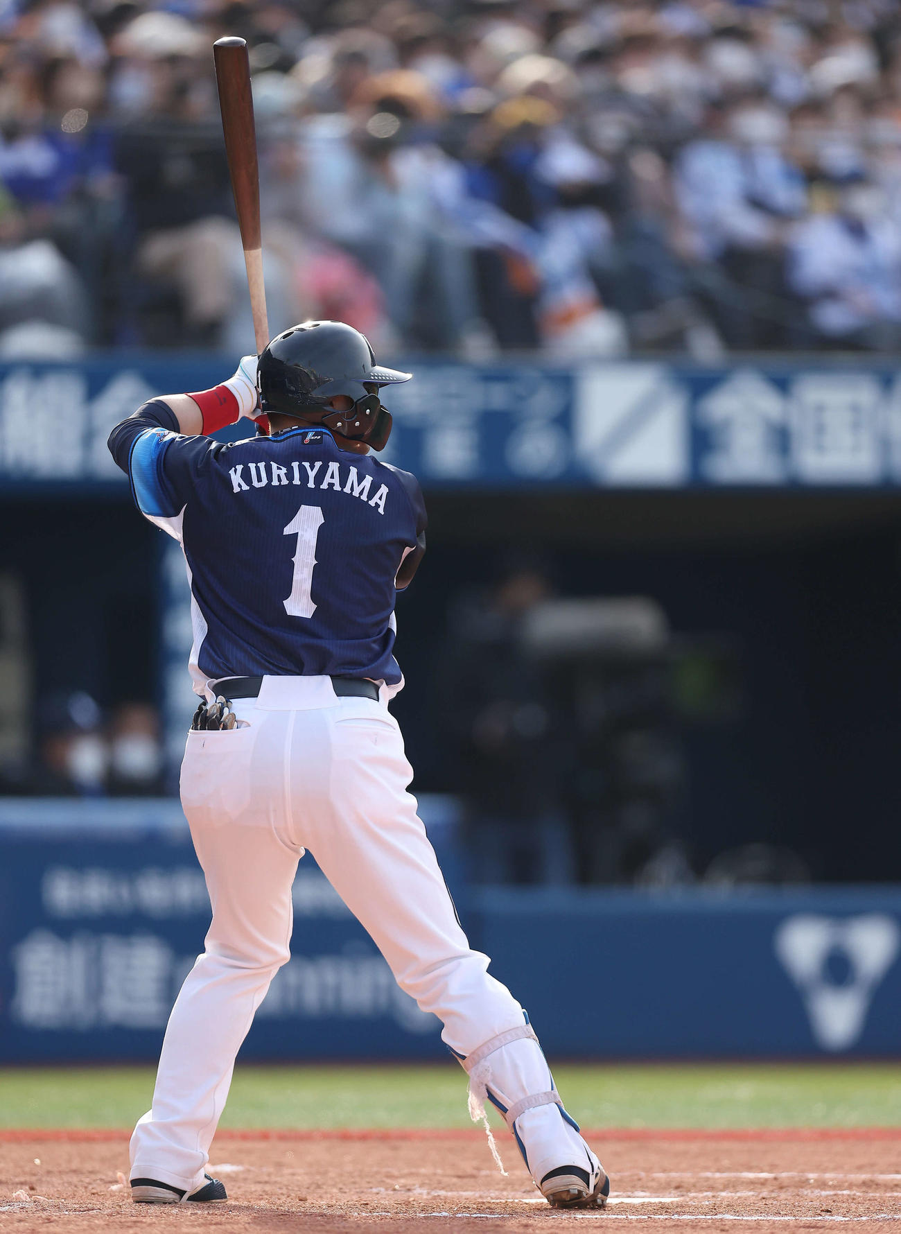 DeNA対西武　8回表西武1死一塁、打席に入る栗山（撮影・河田真司）
