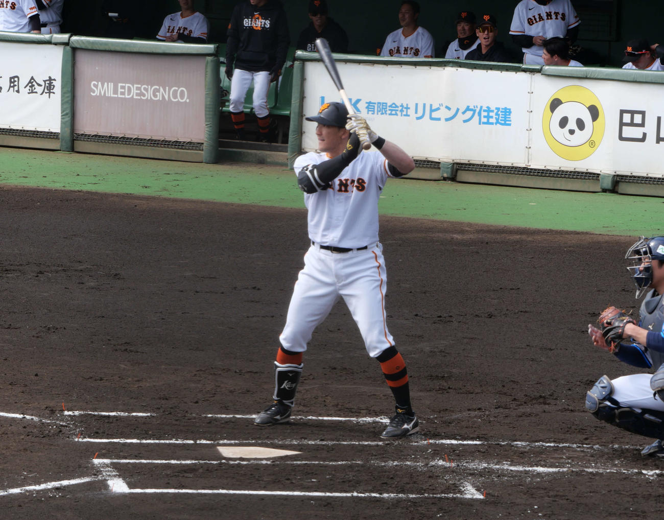 春季教育リーグ巨人対西武　打席に立つ巨人梶谷（撮影・上田悠太）