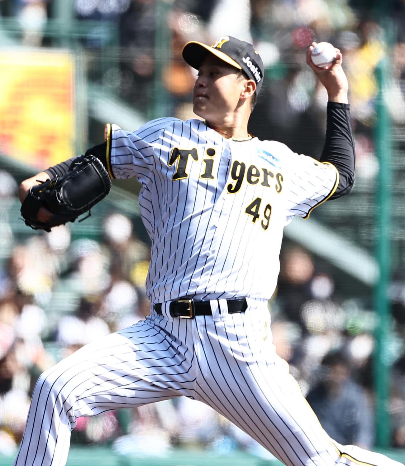 阪神対オリックス　阪神先発の大竹（撮影・上田博志）