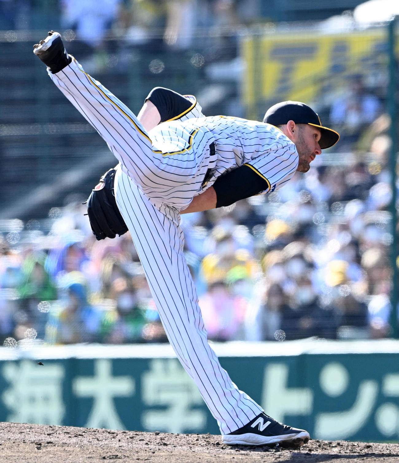 阪神対オリックス　5回に登板したK・ケラー（撮影・前岡正明）