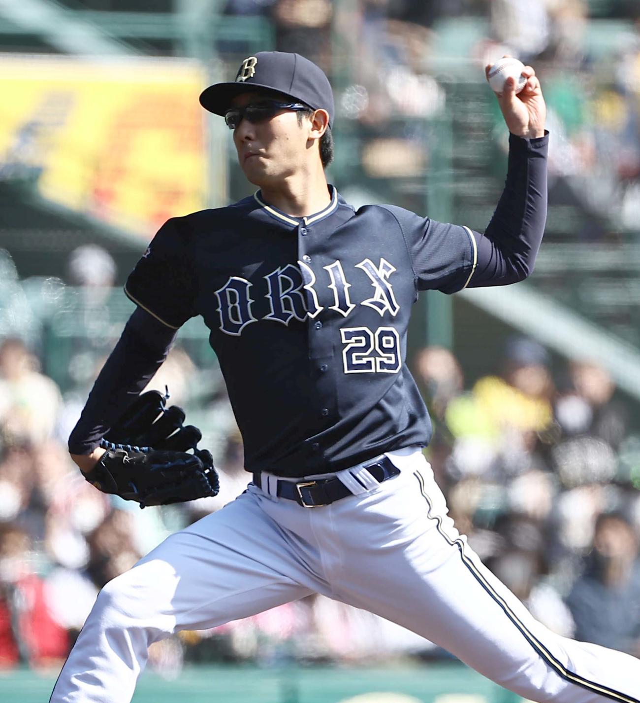 阪神対オリックス　オリックス先発の田嶋（撮影・上田博志）
