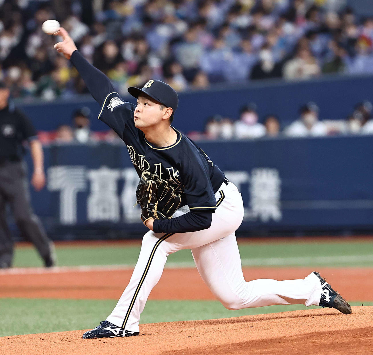 オリックス対韓国　オリックス先発の黒木（撮影・上田博志）