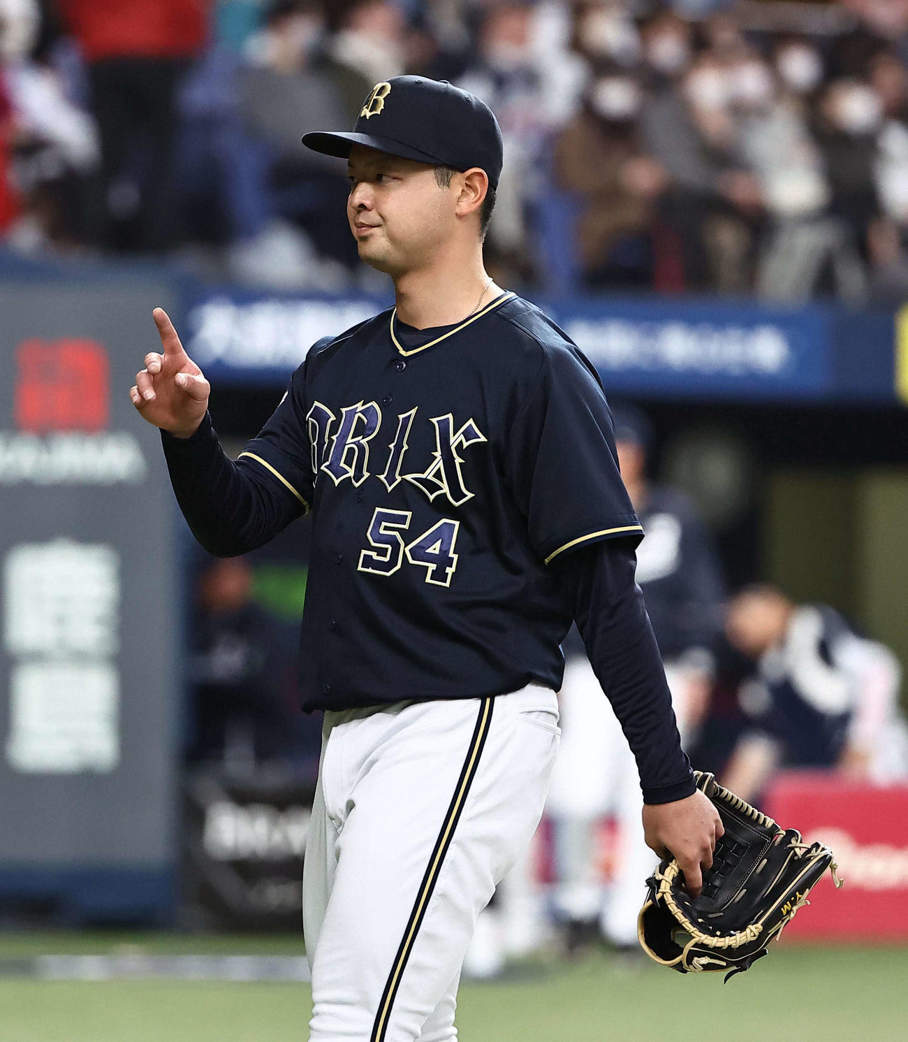オリックス対韓国　韓国打線を5回無失点に抑えた黒木（撮影・上田博志）