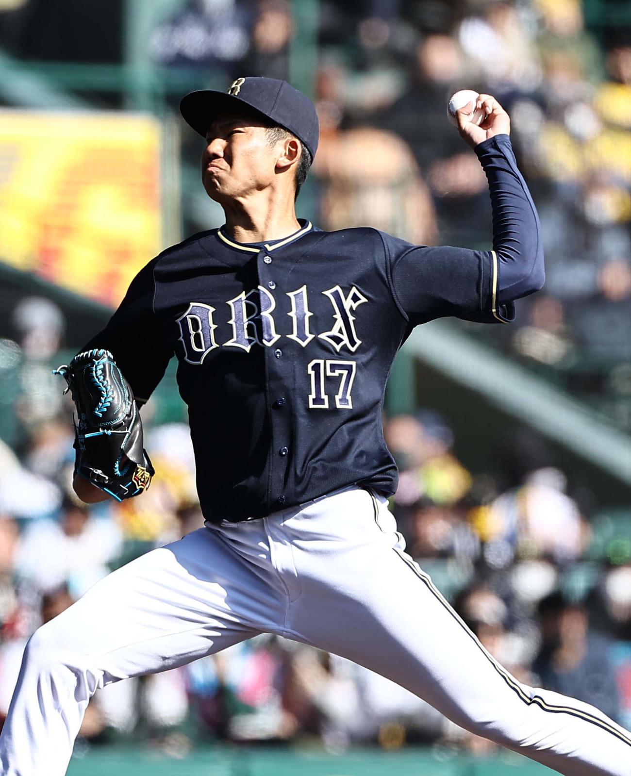 オリックス曽谷龍平（2023年3月5日撮影）
