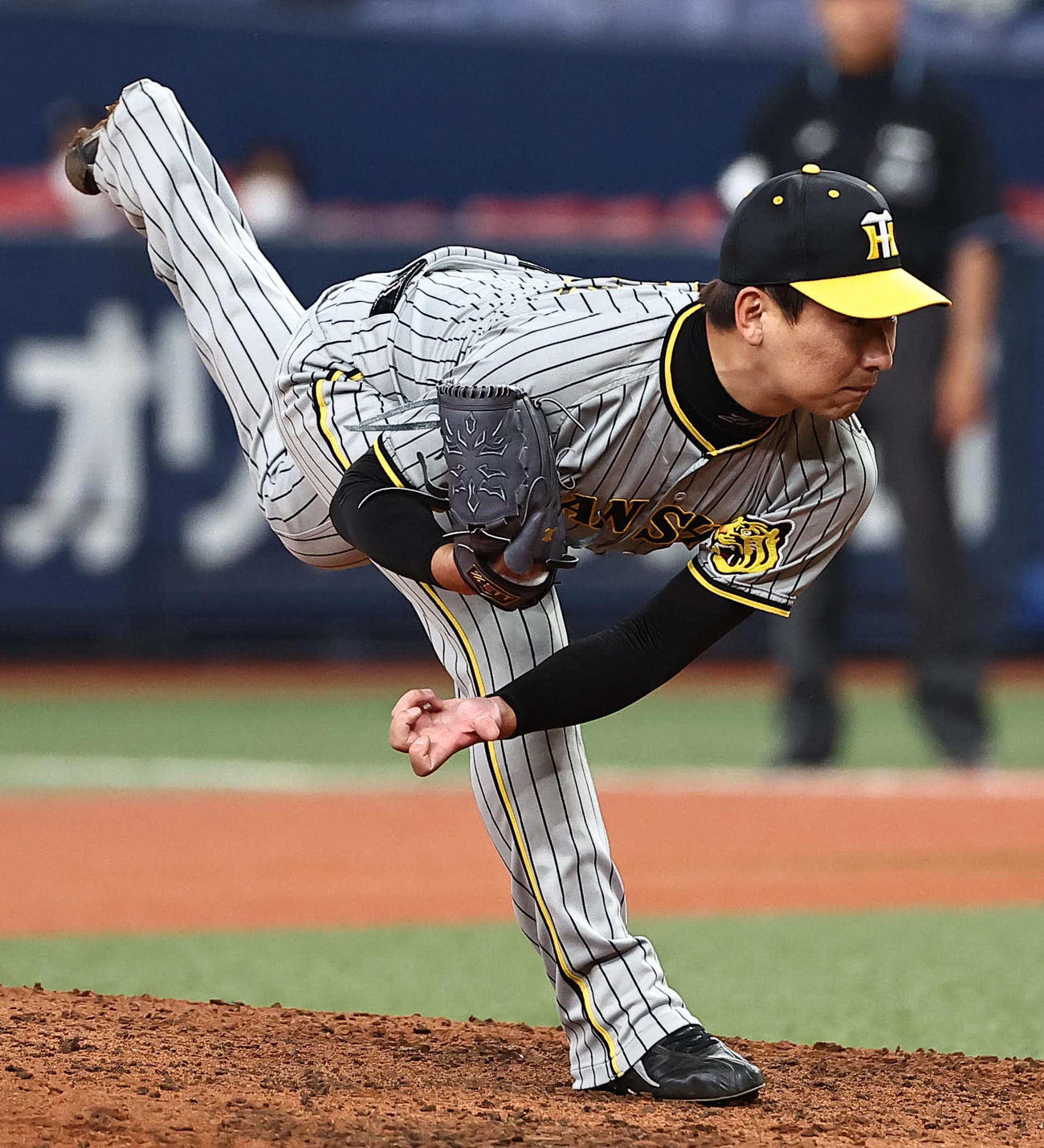 オリックス対阪神　阪神4番手の岩崎（撮影・上田博志）