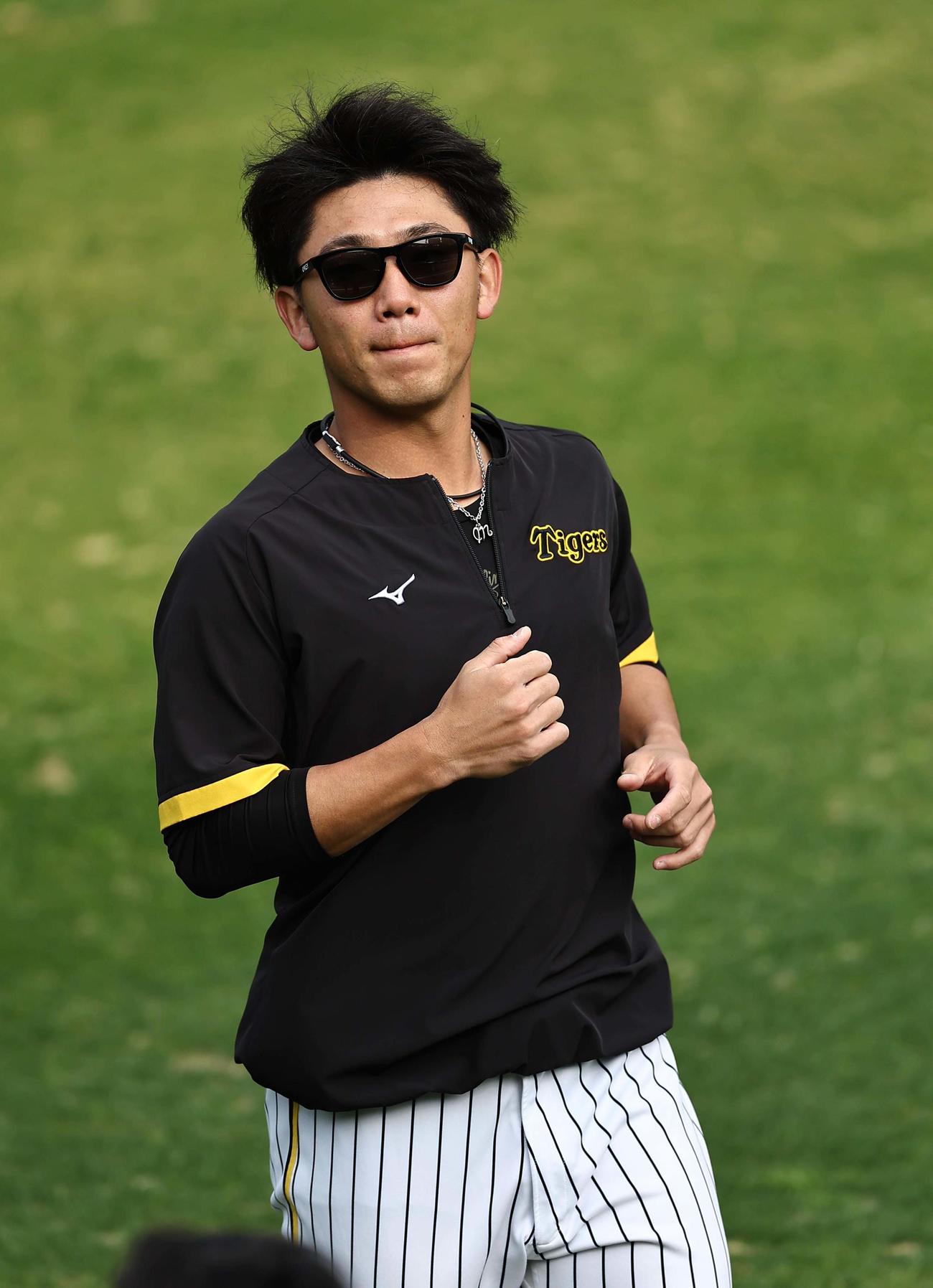 ランニングで調整していた伊藤将（撮影・上田博志）