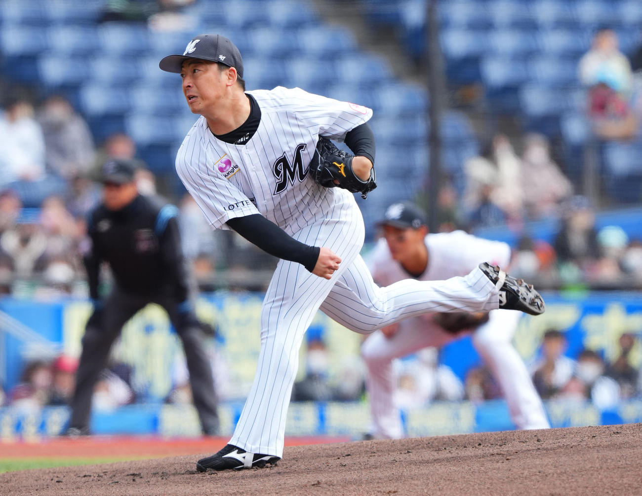 ロッテ美馬学（2023年3月5日撮影）