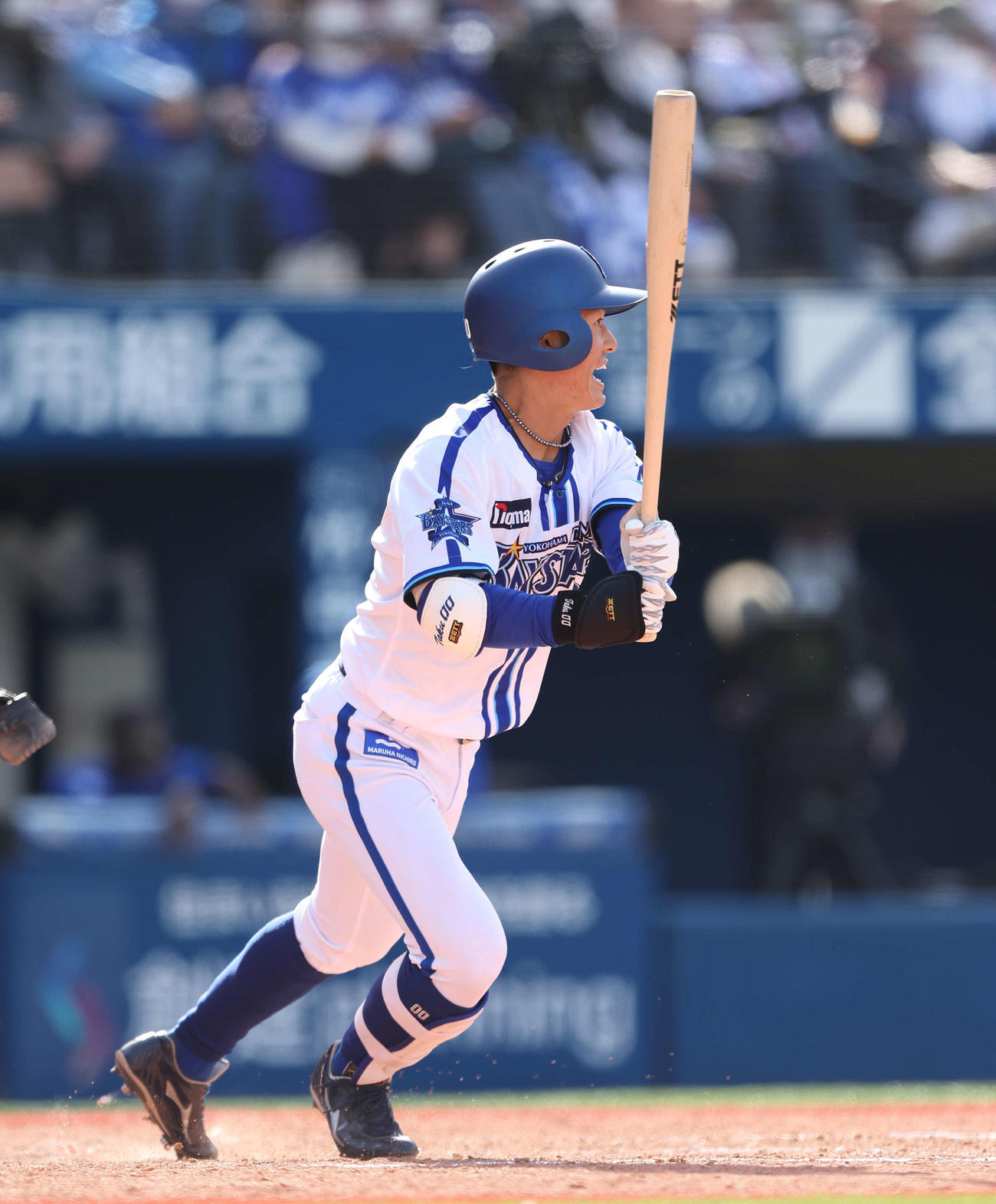 DeNA対中日　5回裏DeNA2死、中前打を放つ林（撮影・河田真司）