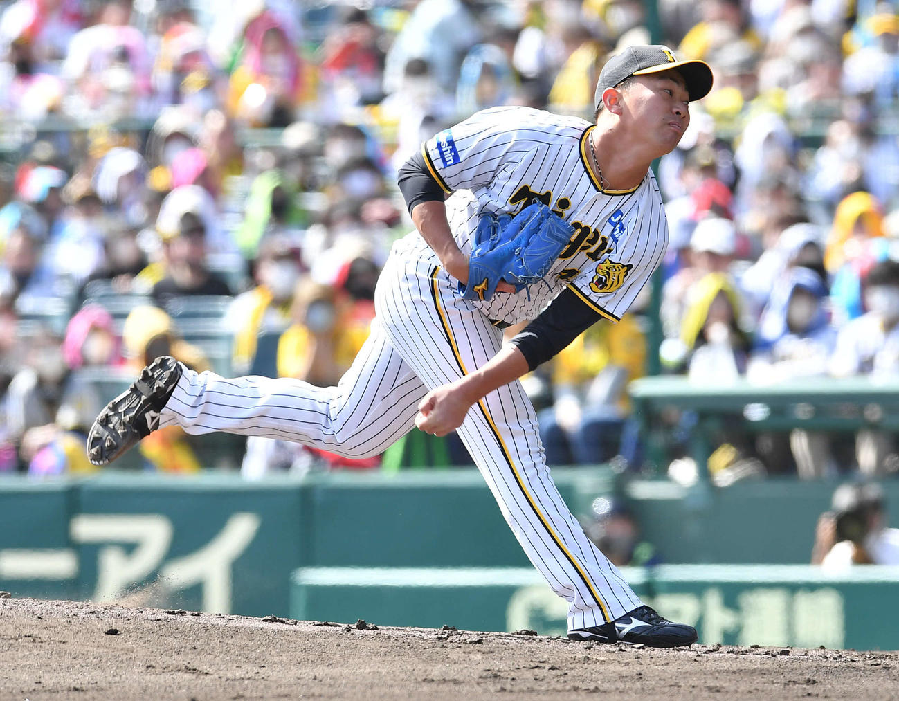 阪神対日本ハム　阪神先発の桐敷は5回5失点の内容で登板を終える（撮影・岩下翔太）