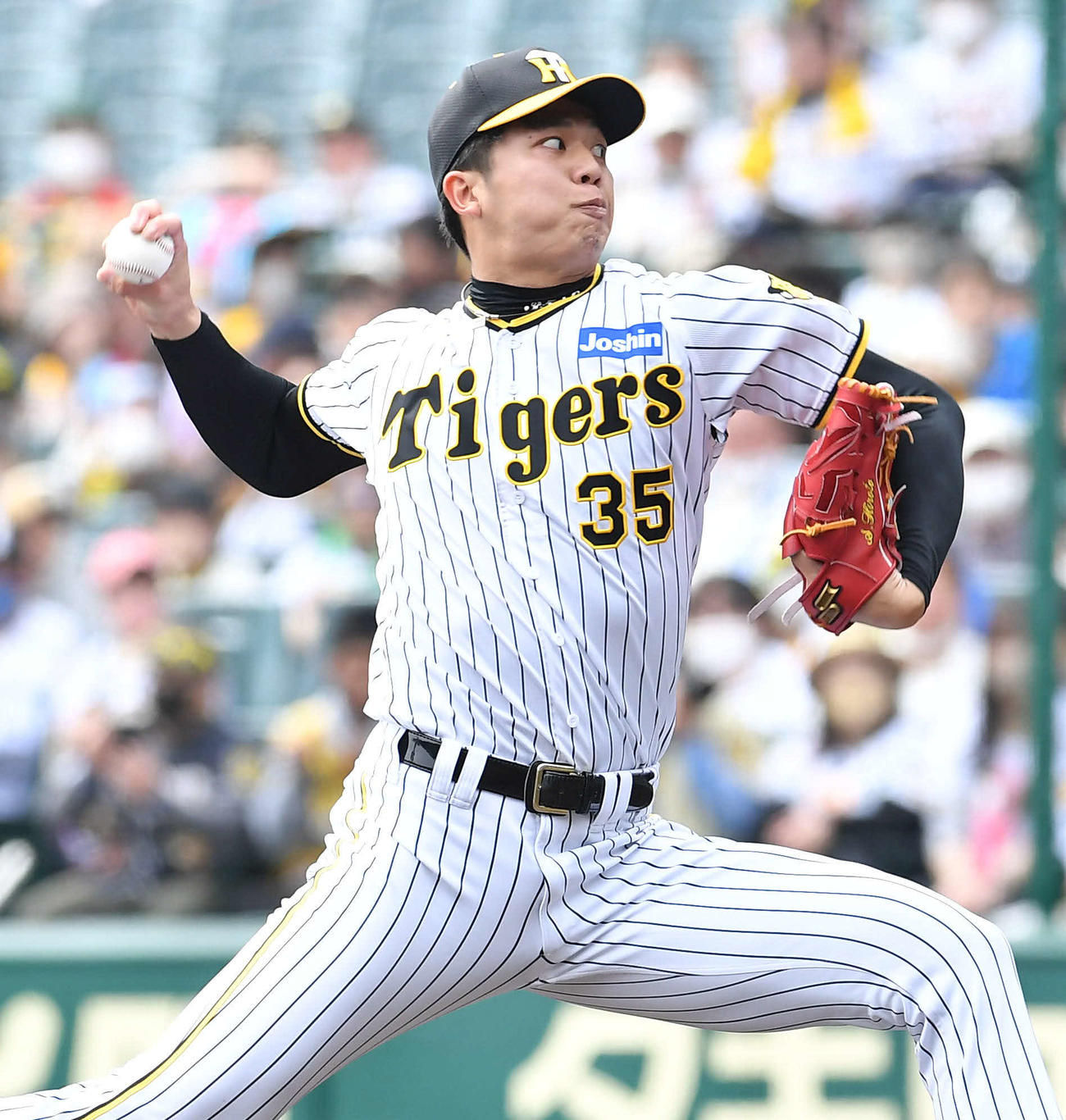 阪神対巨人　阪神先発の才木（撮影・岩下翔太）
