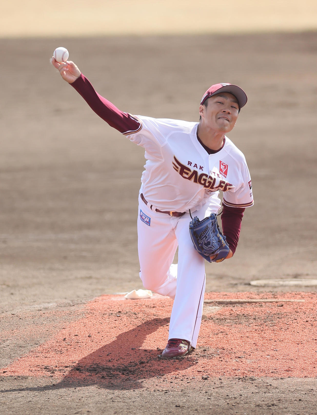 楽天対オリックス　楽天先発の則本（撮影・足立雅史）
