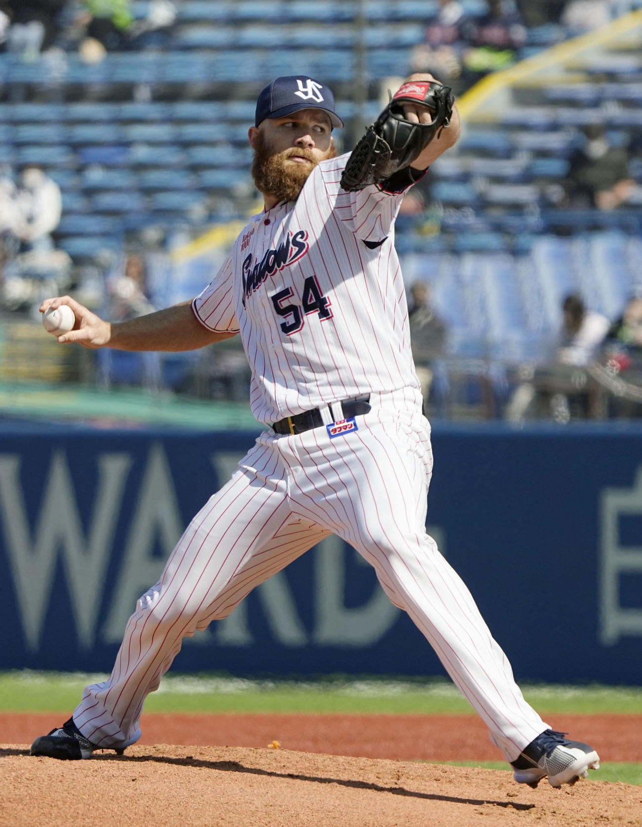 先発したヤクルトのサイスニード（共同）