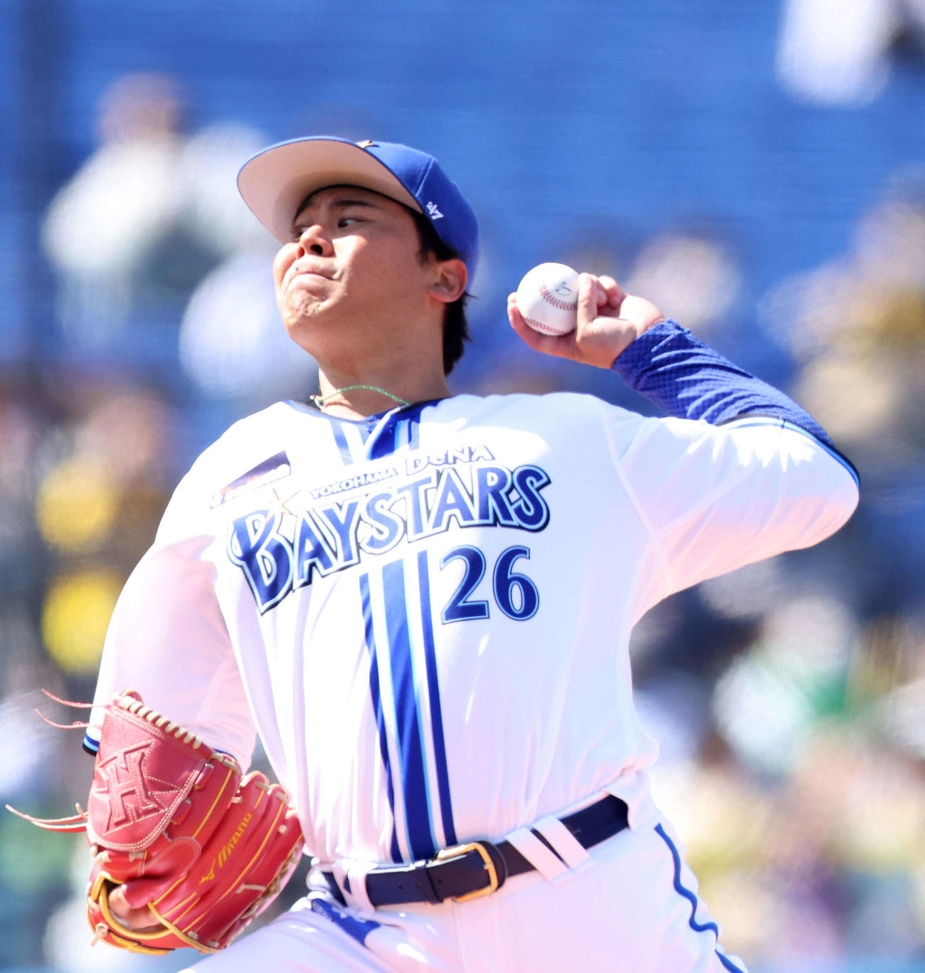 DeNA対阪神　DeNA先発の浜口（撮影・河田真司）