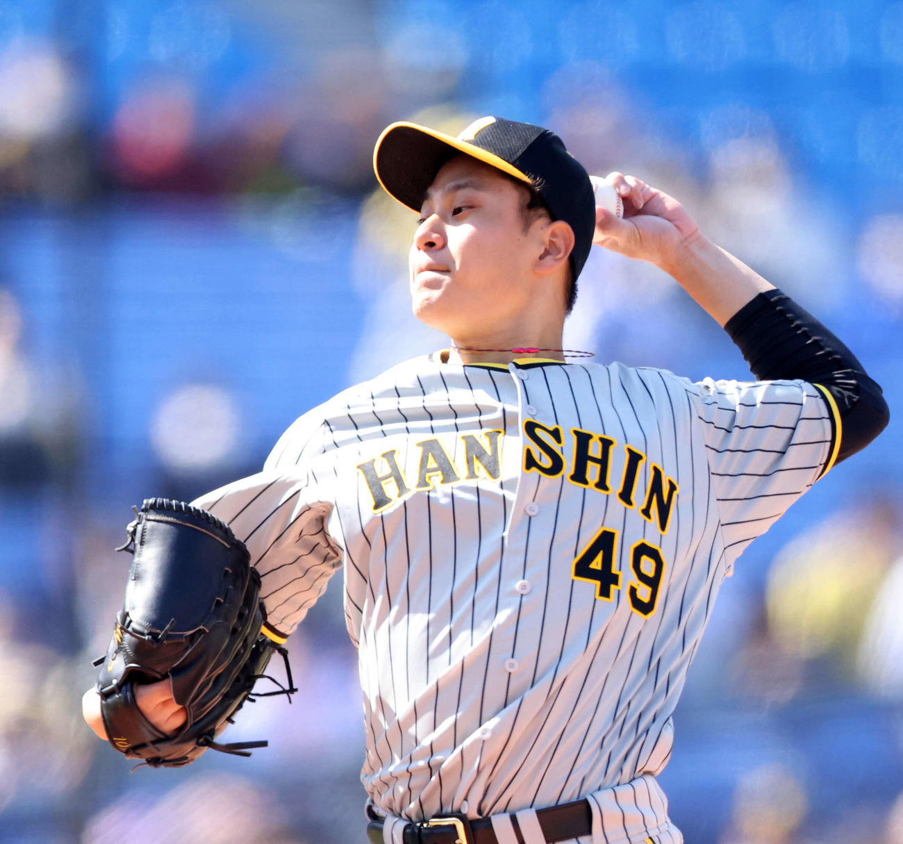 DeNA対阪神　2回裏、力投する大竹（撮影・河田真司）